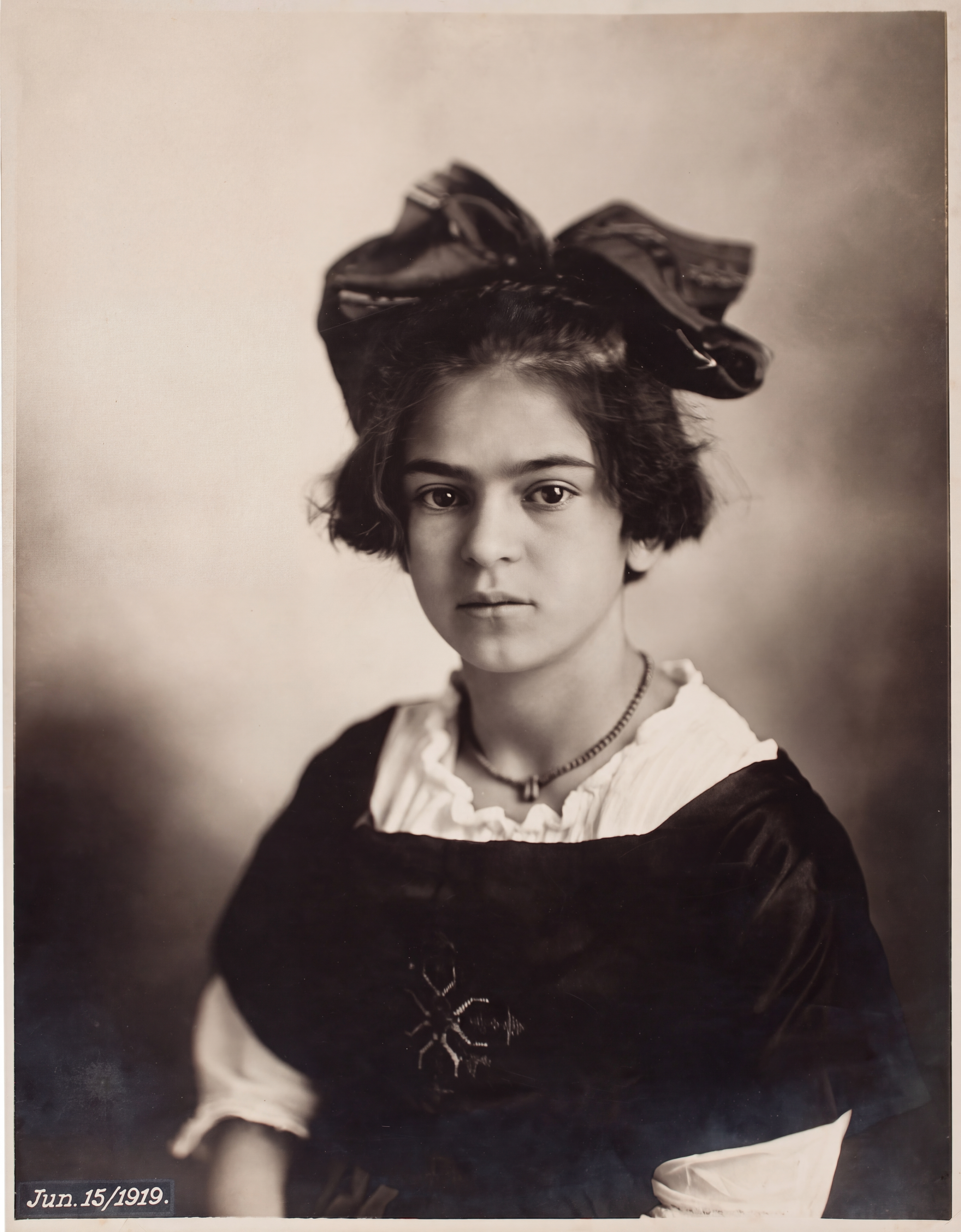 AI restoration example of the same portrait